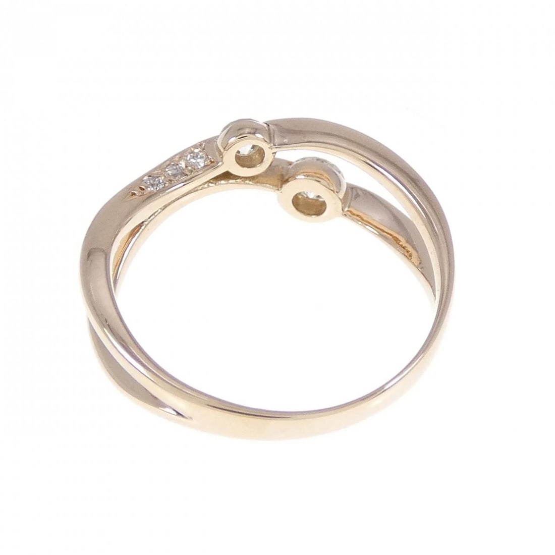 K18PG DIAMOND RING: K18PG Diamond Ring Brand: Unbranded Type: Diamond Ring Material: K18PG, Main Stone/Creation Natural Color: Pink Gold Size: US 4 Accessories: None Accessories Notice: When purchasing pre-owned