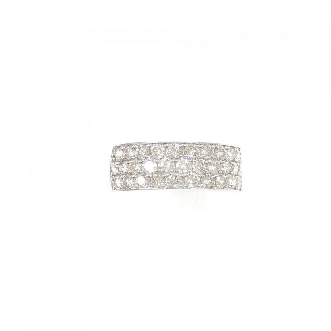 PT950 PAVE DIAMOND RING - 2