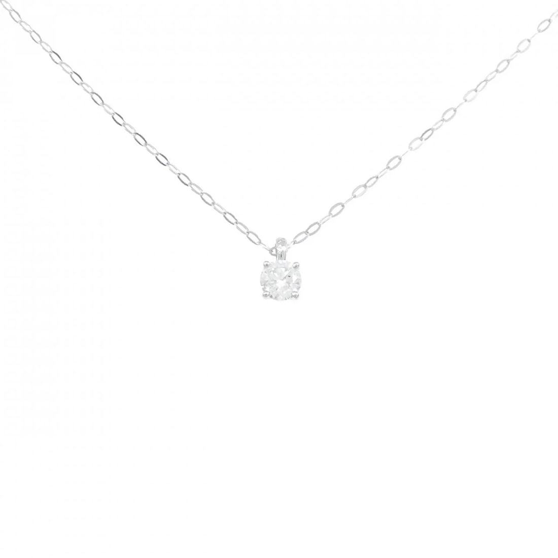 PT950 SOLITAIRE DIAMOND NECKLACE: PT950 Solitaire Diamond Necklace Brand: Unbranded Type: Diamond Necklace Material: Platinum950, Main Stone/Creation Natural Color: Platinum Size: Actual Size Pendant length approx. x width