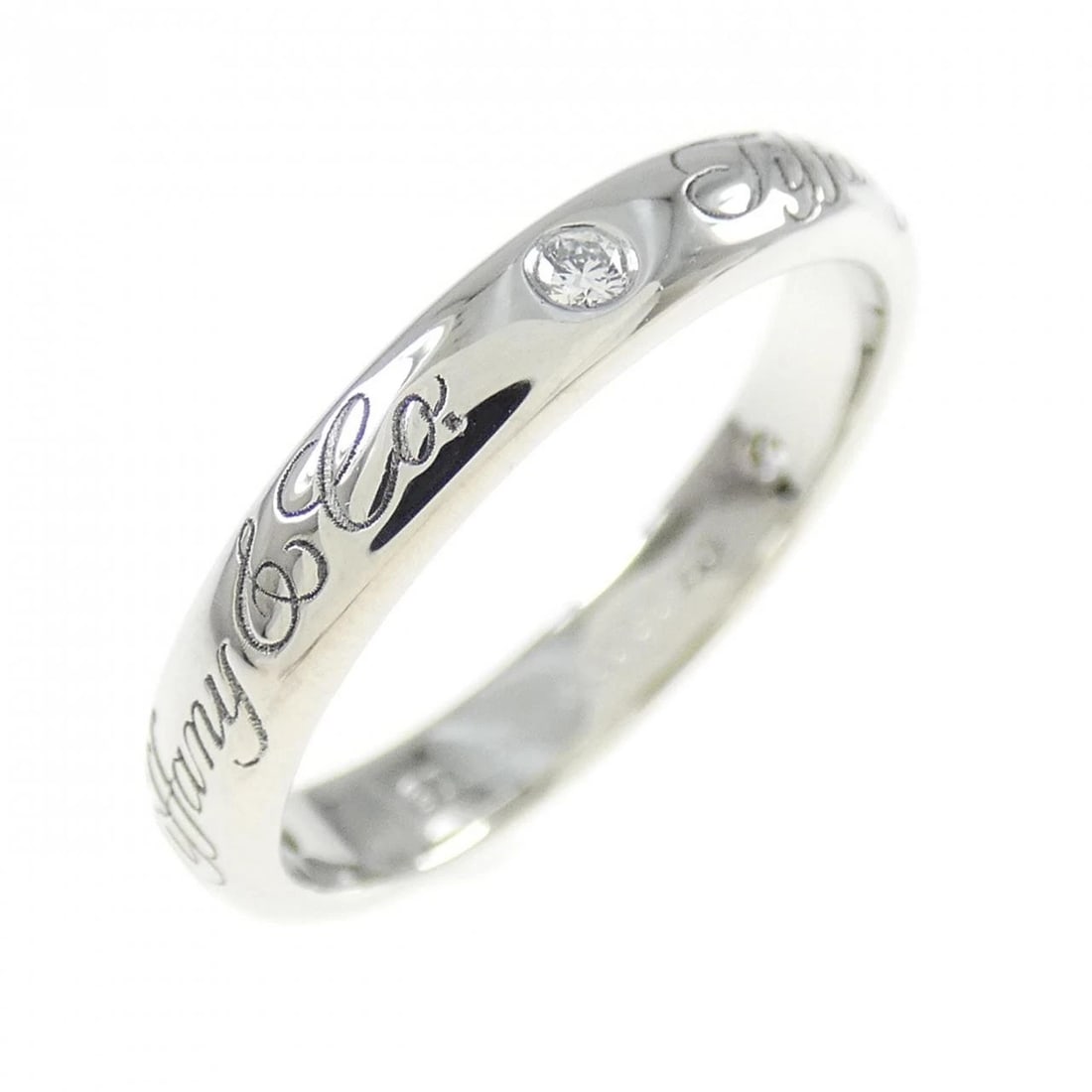 TIFFANY & CO. NOTES LUCIDA RING: TIFFANY & Co. Notes Lucida Ring Brand: TIFFANY & Co. Type: Ring Material: Platinum950, Main Stone/Creation Natural Color: Platinum Size: US 4 Accessories: None Accessories Notice: When