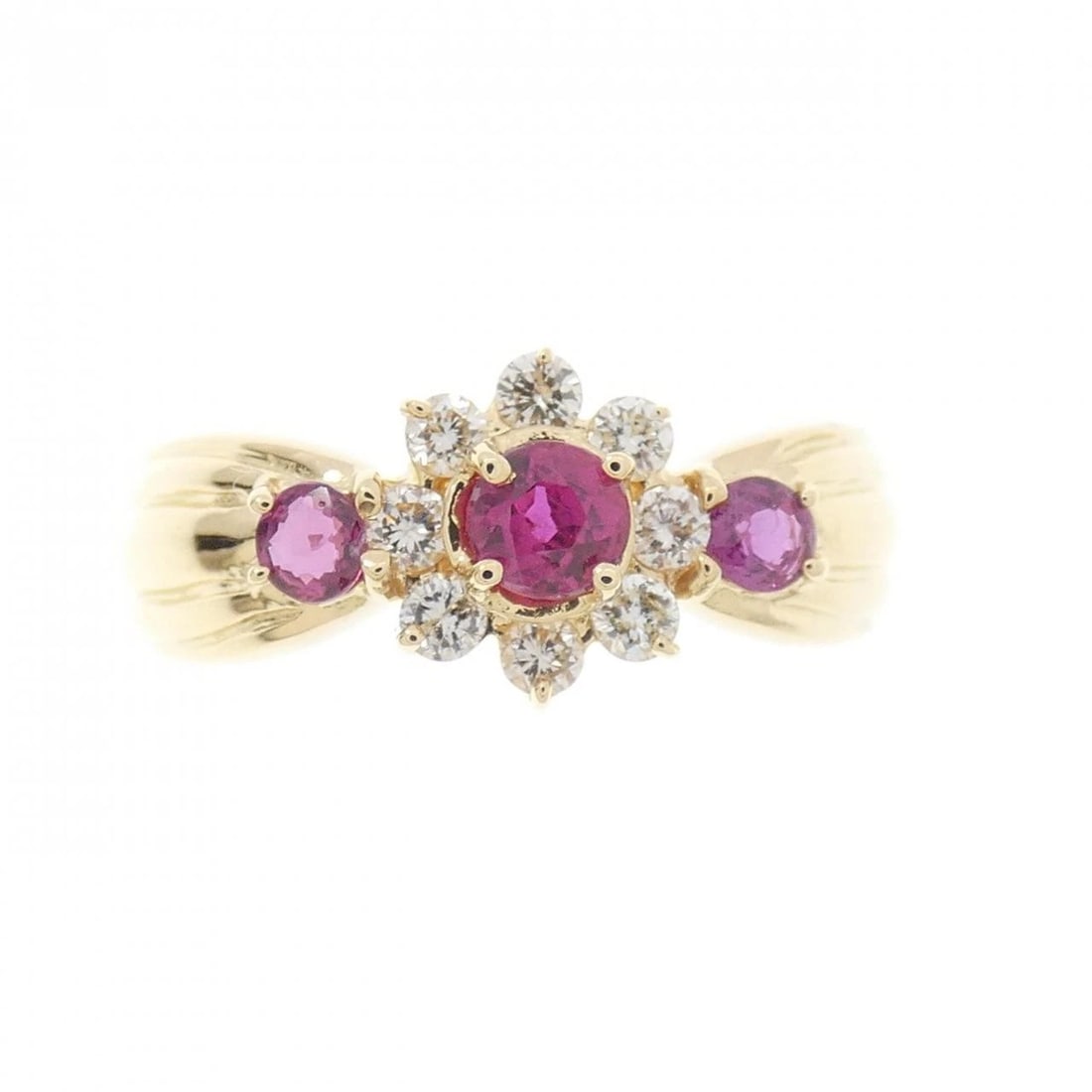 18K YELLOW GOLD RUBY RING - 2