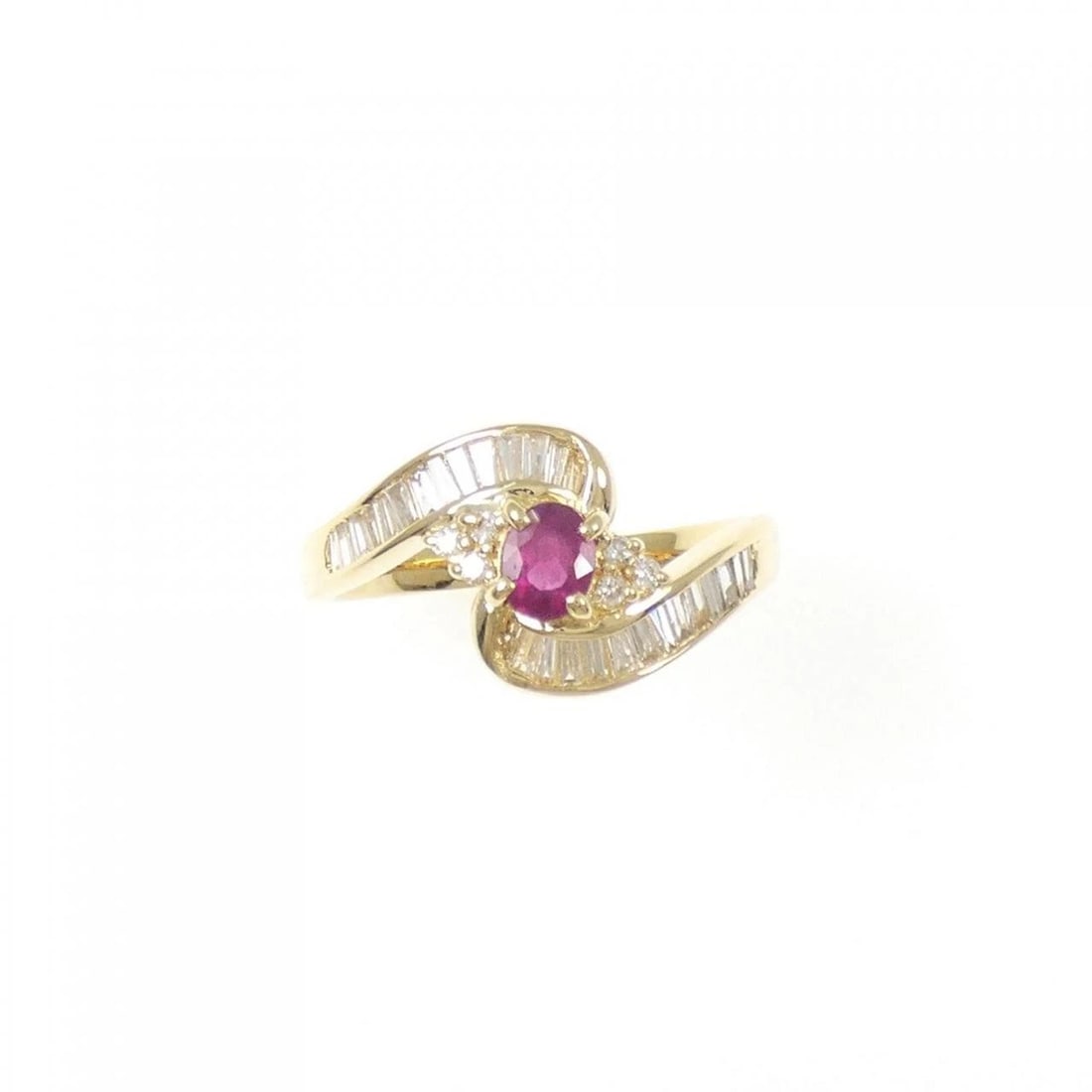 18K YELLOW GOLD RUBY RING - 2