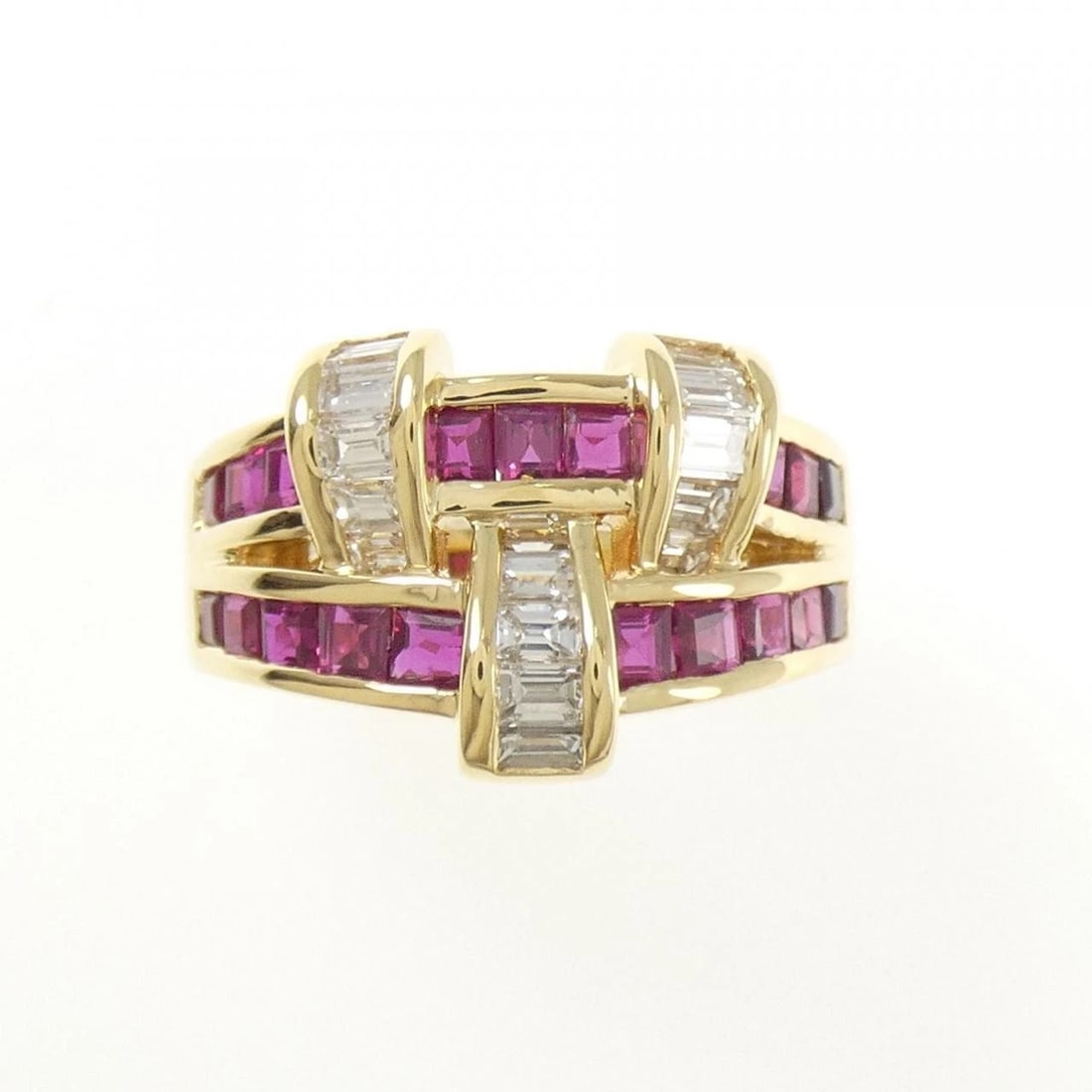 18K YELLOW GOLD RUBY RING - 2