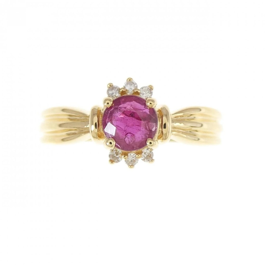 18K YELLOW GOLD RUBY RING - 2