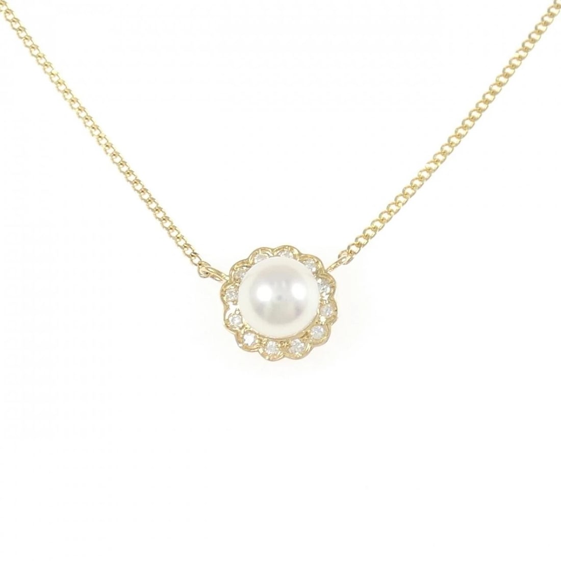 18K YELLOW GOLD AKOYA PEARL NECKLACE: 18K Yellow Gold Akoya Pearl Necklace Brand: Unbranded Type: Akoya Pearl Necklace Material: K18 yellow gold, Main Stone/Creation Akoya Pearl Secondary Stone Natural Color: yellow gold Size: