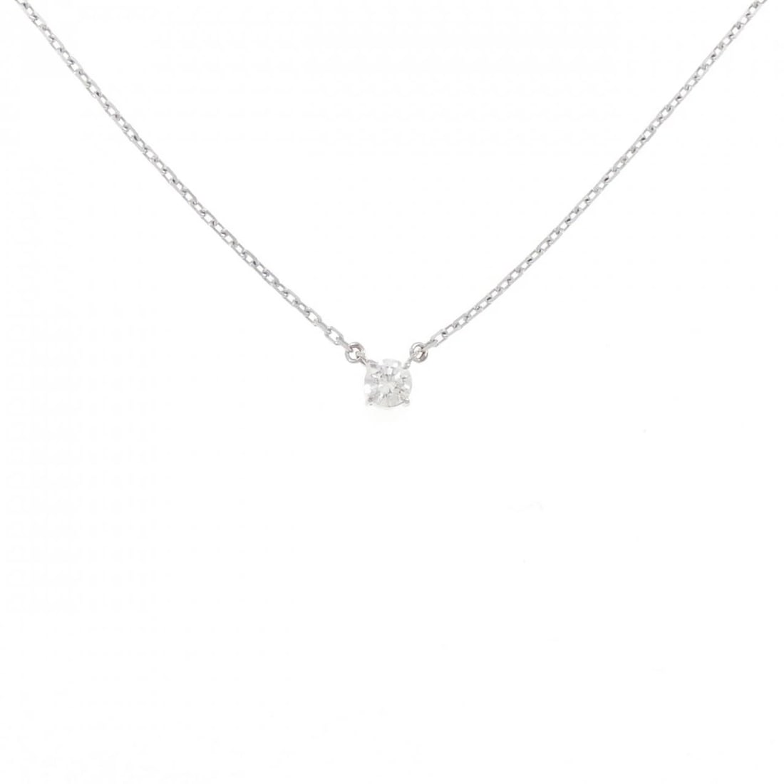 PT850 SOLITAIRE DIAMOND NECKLACE: PT850 Solitaire Diamond Necklace Brand: Unbranded Type: Diamond Necklace Material: PT850, Main Stone/Creation Natural Color: Platinum Size: Actual Size Pendant length approx. x width approx.: