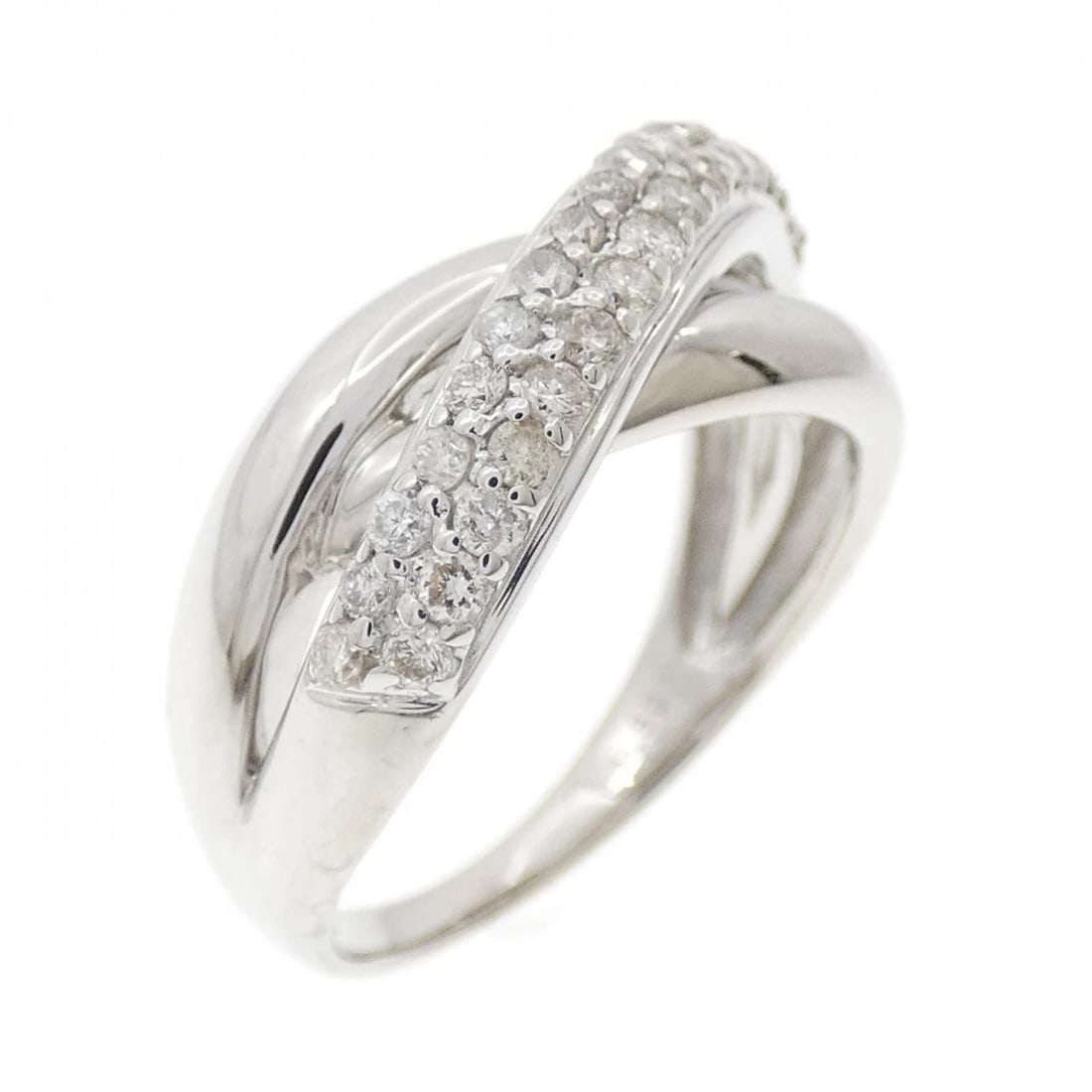 K18WG DIAMOND RING: K18WG Diamond Ring Brand: Unbranded Type: Diamond ring Material: K18 white gold, Main Stone/Creation Natural Color: White Gold Size: US 8.25 Accessories: None Accessories Notice: When purc