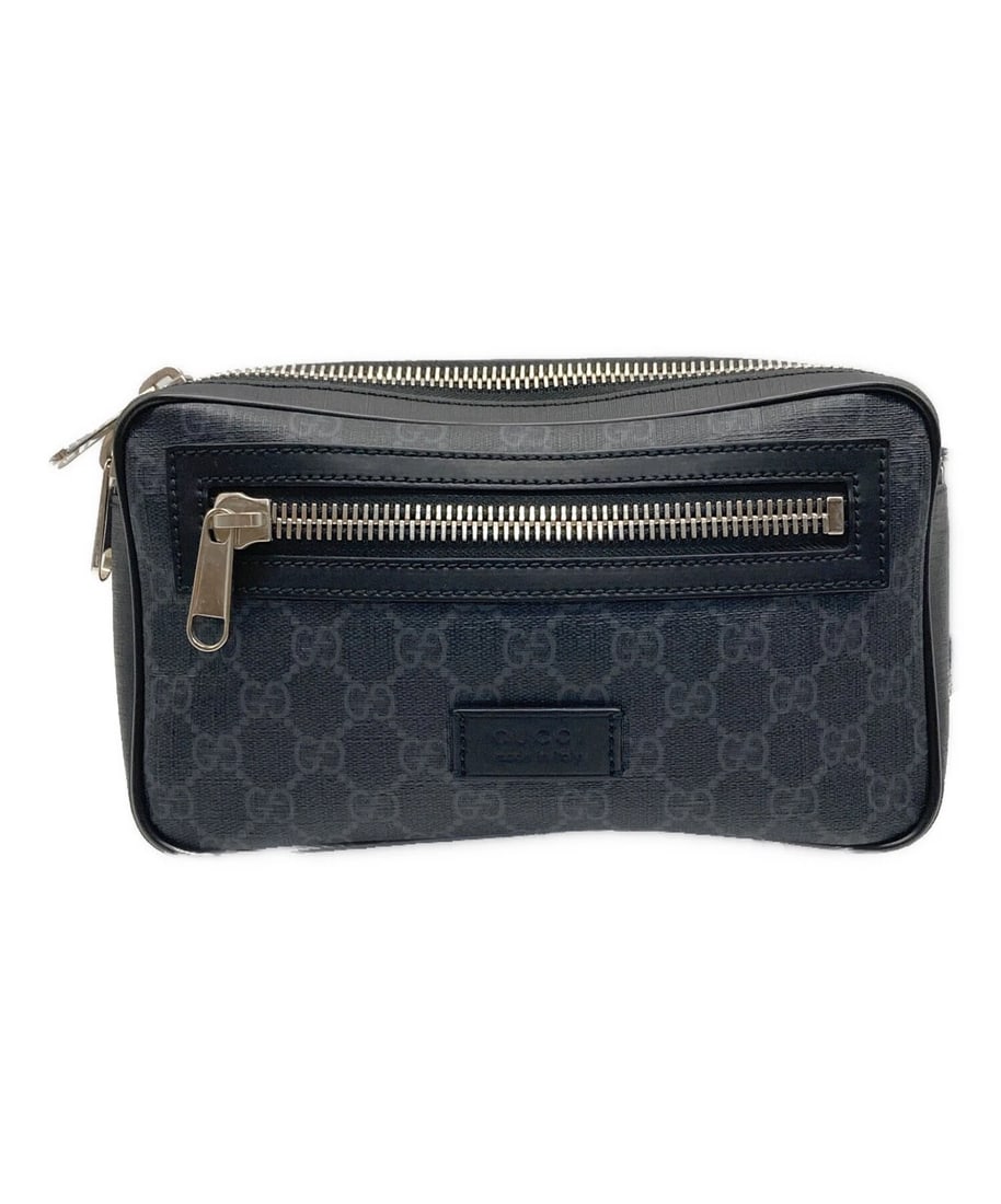 GUCCI GG SUPREME BODY BAG: GUCCI GG Supreme Body Bag Brand: GUCCI Type: Handbag Material: none Color: Gray Size: / W:24cm / D:5.5cm Accessories: None Accessories Notice: When purchasing pre-owned goods, please refer to