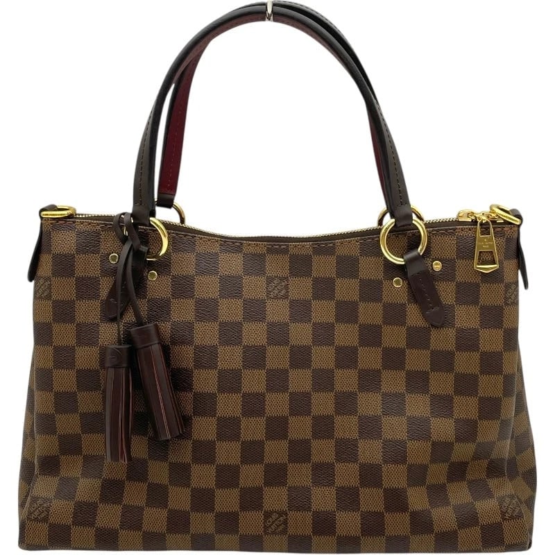 LOUIS VUITTON REMINGTON BROWN DAMIER SHOULDER BAG: LOUIS VUITTON Remington Brown Damier Shoulder Bag Brand: LOUIS VUITTON Type: Handbag Material: Damier Color: Brown Size: W: 35.5cm / H: 24cm / D: 12.5cm Accessories: None Accessories Notice: