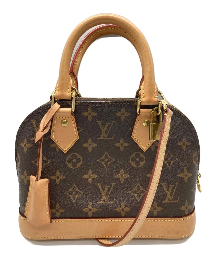 LOUIS VUITTON BAG: LOUIS VUITTON Bag Brand: LOUIS VUITTON Type: Handbag Material: none Color: Brown Size: H:18cm / W:23cm / D:11cm [ Handle size ] 9cm Accessories: None Accessories Notice: When purchasing pr