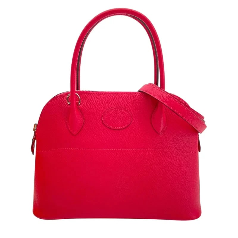 HERMES BOLIDE 27 Y STAMP ROSE MEXICO SHW EPSOM SHOULDER BAG: HERMES Bolide 27 Y Stamp Rose Mexico SHW Epsom Shoulder Bag Brand: HERMES Type: Handbag Material: Epson Color: Rose Mexico SV Hardware Size: W: 26cm / H: 20cm / D: 9cm / Shoulder: 86cm Accessorie