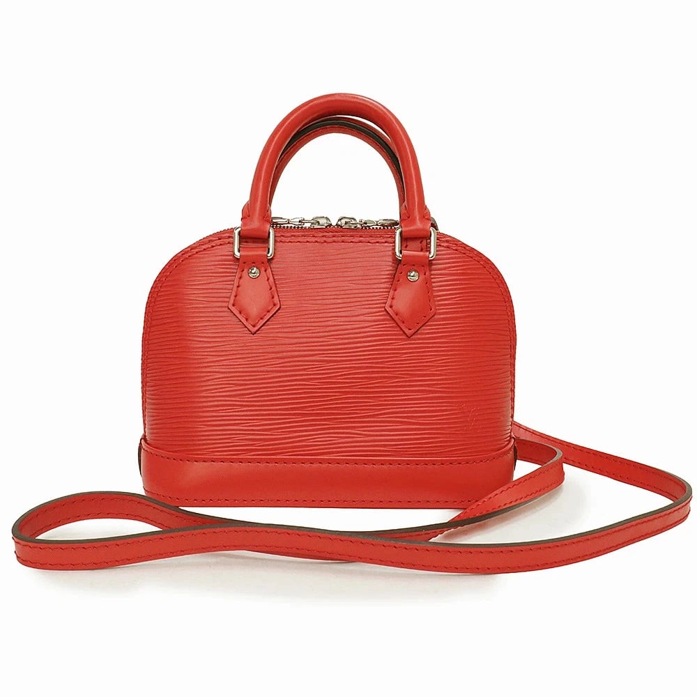 LOUIS VUITTON NANO ALMA SHOULDER BAG EPI: LOUIS VUITTON Nano Alma Shoulder Bag Epi Brand: LOUIS VUITTON Type: Handbag Material: Epi Leather Color: Red Size: W:17cm x H:12cm x D:8cm Handle: 25cm Accessories: None Accessories Notice