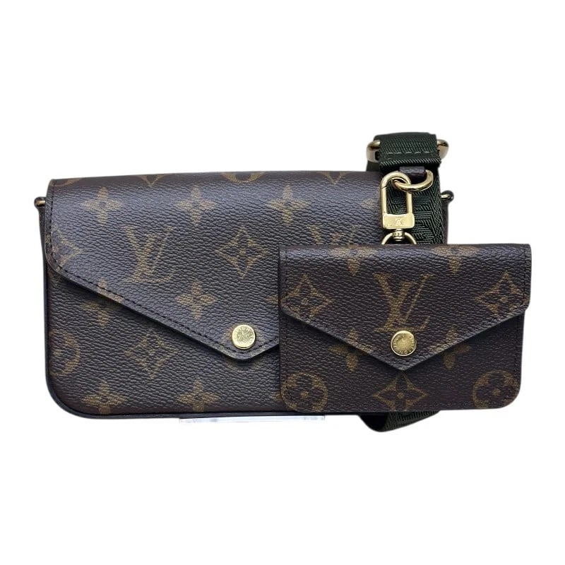 LOUIS VUITTON MULTI POCHETTE FELICIE BROWN PVC SHOULDER BAG: LOUIS VUITTON Multi Pochette Felicie Brown PVC Shoulder Bag Brand: LOUIS VUITTON Type: Handbag Material: Pvc Color: Brown Size: W: 17cm / H: 10cm / D: 3.5cm / Shoulder: 74~111cm Accessories: None