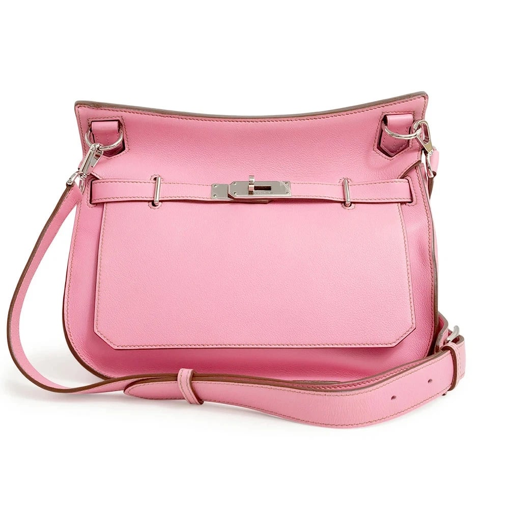 HERMES GYPSY 28 SHOULDER BAG SWIFT LEATHER UNO PINK M STAMP: HERMES Gypsy 28 Shoulder Bag Swift Leather Uno Pink M Stamp Brand: HERMES Type: Handbag Material: Vaux Swift Color: Uno Pink Size: W:28cm x H:22cm x D:12cm Accessories: None Accessories No