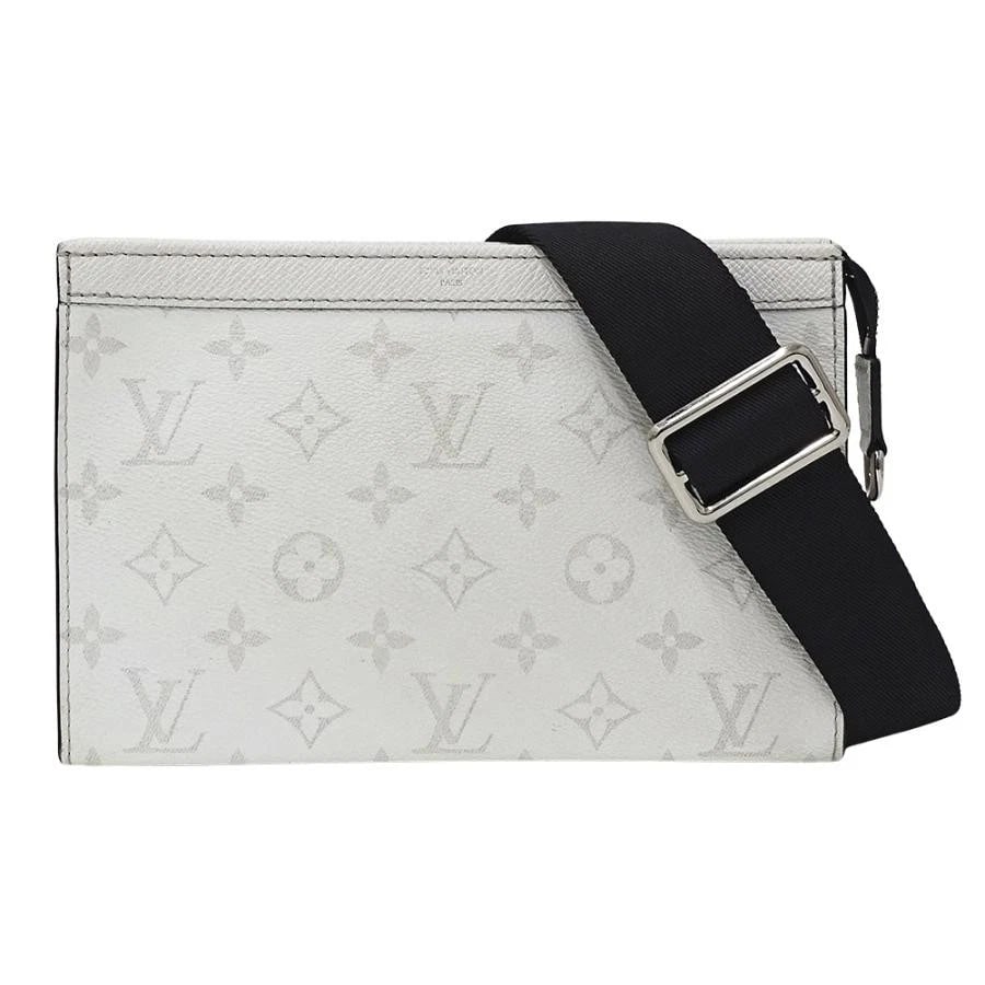 LOUIS VUITTON TAIGARAMA SHOULDER BAG CLUTCH BAG: Louis Vuitton Taigarama Shoulder Bag Clutch Bag Brand: Louis Vuitton Type: Handbag Material: Taigarama Color: Optic/White Size: W: 22cm / H: 14.5cm / D: 5cm / Shoulder: 123cm (max) Accessories: N