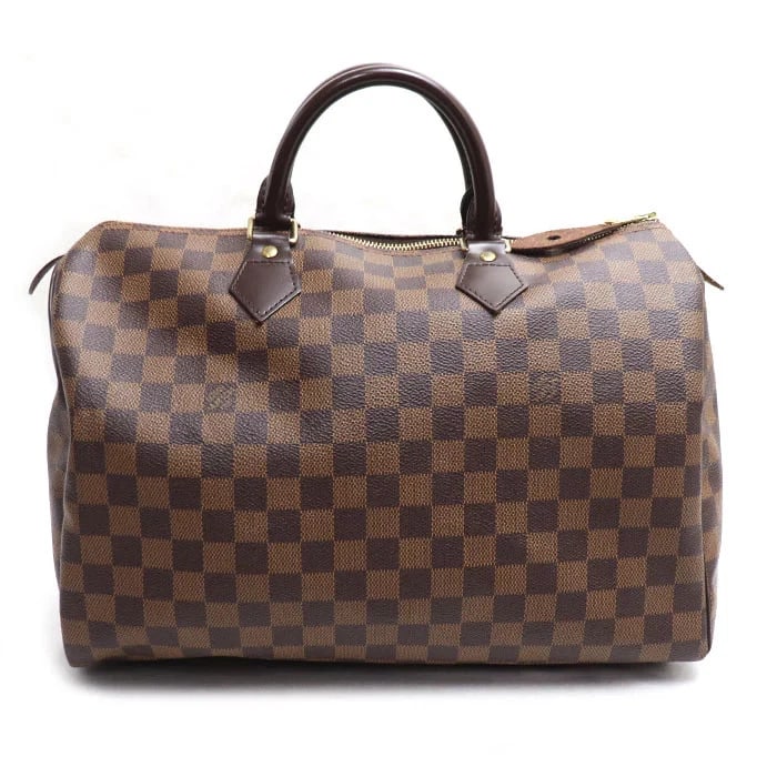 LOUIS VUITTON SPEEDY 35 BOSTON BAG DAMIER BROWN: LOUIS VUITTON Speedy 35 Boston Bag Damier Brown Brand: LOUIS VUITTON Type: Handbag Material: Damier Canvas Color: Brown Size: W35cm x H24cm x D19cm Handle: 26cm Accessories: None Accessori