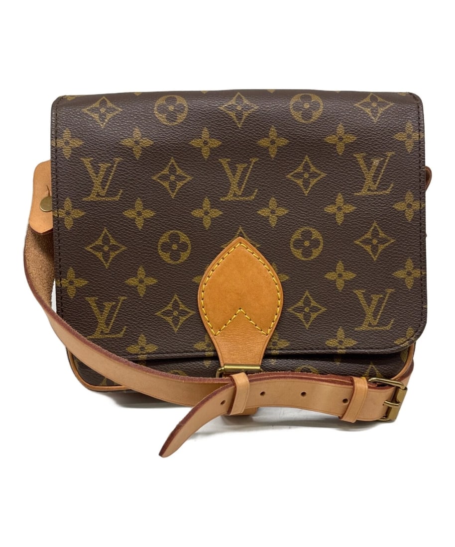 LOUIS VUITTON CARTOUCHIERE MM SHOULDER BAG: LOUIS VUITTON Cartouchiere MM Shoulder Bag Brand: LOUIS VUITTON Type: Handbag Material: none Color: Brown Size: H:18cm / W:21cm / D:7cm Accessories: None Accessories Notice: When purchasin