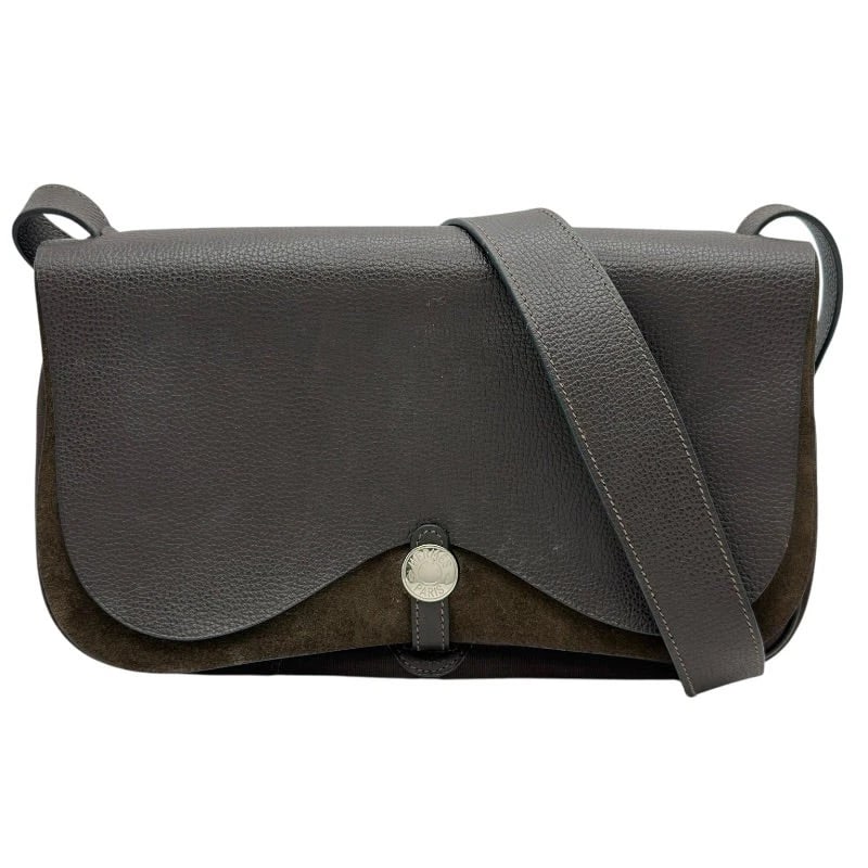 HERMES SAC COLORADO PM ?I STAMP BROWN/SHW TOILE/VACHE LIEGEE SHOULDER BAG: HERMES Sac Colorado PM ?I Stamp Brown/SHW Toile/Vache Liegee Shoulder Bag Brand: HERMES Type: Handbag Material: Vacheriege Color: Brown // SV Hardware Size: W: 29cm / H: 16.5cm / D: 6cm 