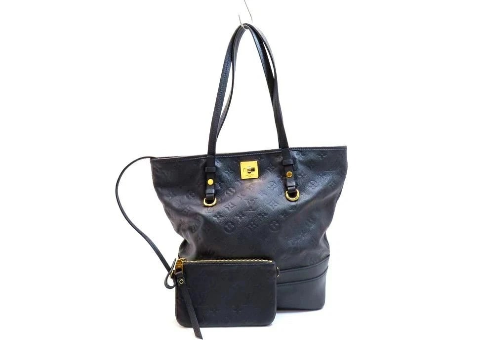 LOUIS VUITTON MONOGRAM EMPREINTE/INFINI CITADINE PM TOTE BAG: Louis Vuitton Monogram Empreinte/Infini Citadine PM Tote Bag Brand: Louis Vuitton Type: Handbag Material: Monogram Empreinte/Infini Color: none Size: D 28×H 32×G 15cm / Handle circumference 56cm