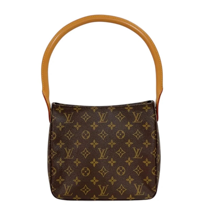 LOUIS VUITTON LOOPING MM BROWN GHW MONOGRAM SHOULDER BAG: LOUIS VUITTON Looping MM Brown GHW Monogram Shoulder Bag Brand: LOUIS VUITTON Type: Handbag Material: Monogram Color: Brown / GD Hardware Size: W: 24cm / H: 21.5cm / D: 10.5cm Accessories: None