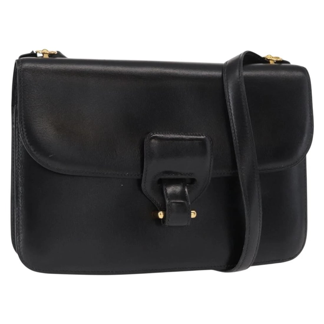 HERMES DOLLY SHOULDER BAG LEATHER BLACK: HERMES Dolly Shoulder Bag Leather Black Brand: HERMES Type: Shoulder Bag Material: Leather Color: Black/Gold Size: W9.1 x H5.1 x D2.0inch(Approx) Shoulder Drop:15.7inch(Approx) Accessories: None