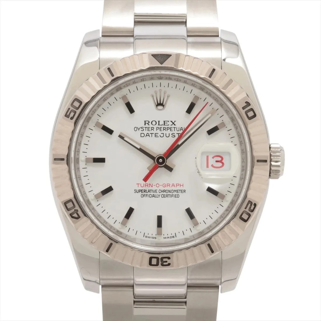 ROLEX DATEJUST SS×WG WHITE: Rolex Datejust SS×WG white Brand: Rolex Type: Wristwatch Material: SS×WG Color: Dial Color white Size: Case:W1.2 x H1.2inch / W36 x H36Circumference of Wrist:7.3inch / 18.5 Accessories: None <