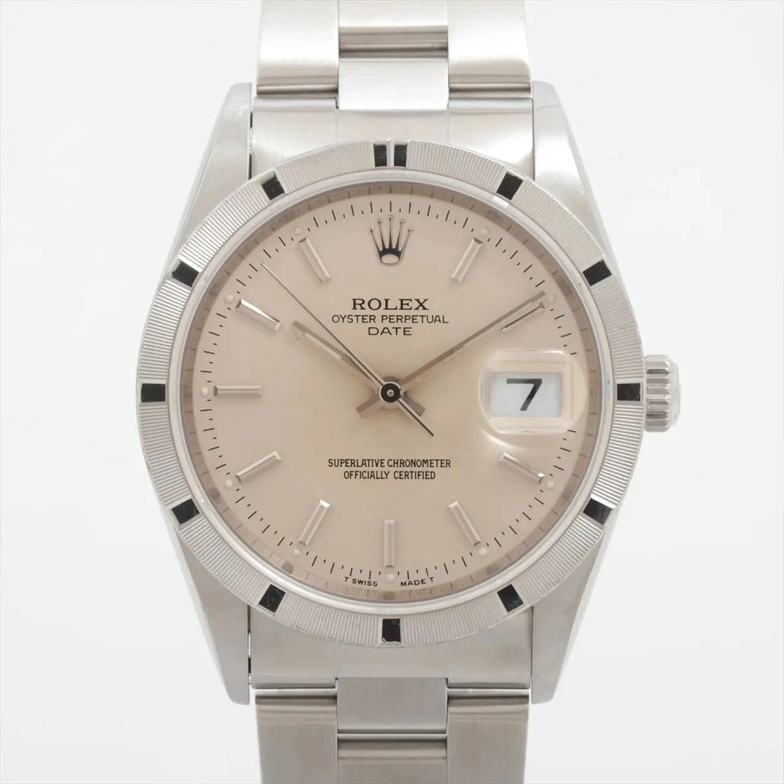 ROLEX OYSTER PERPETUAL SS SILVER (1 of 3)