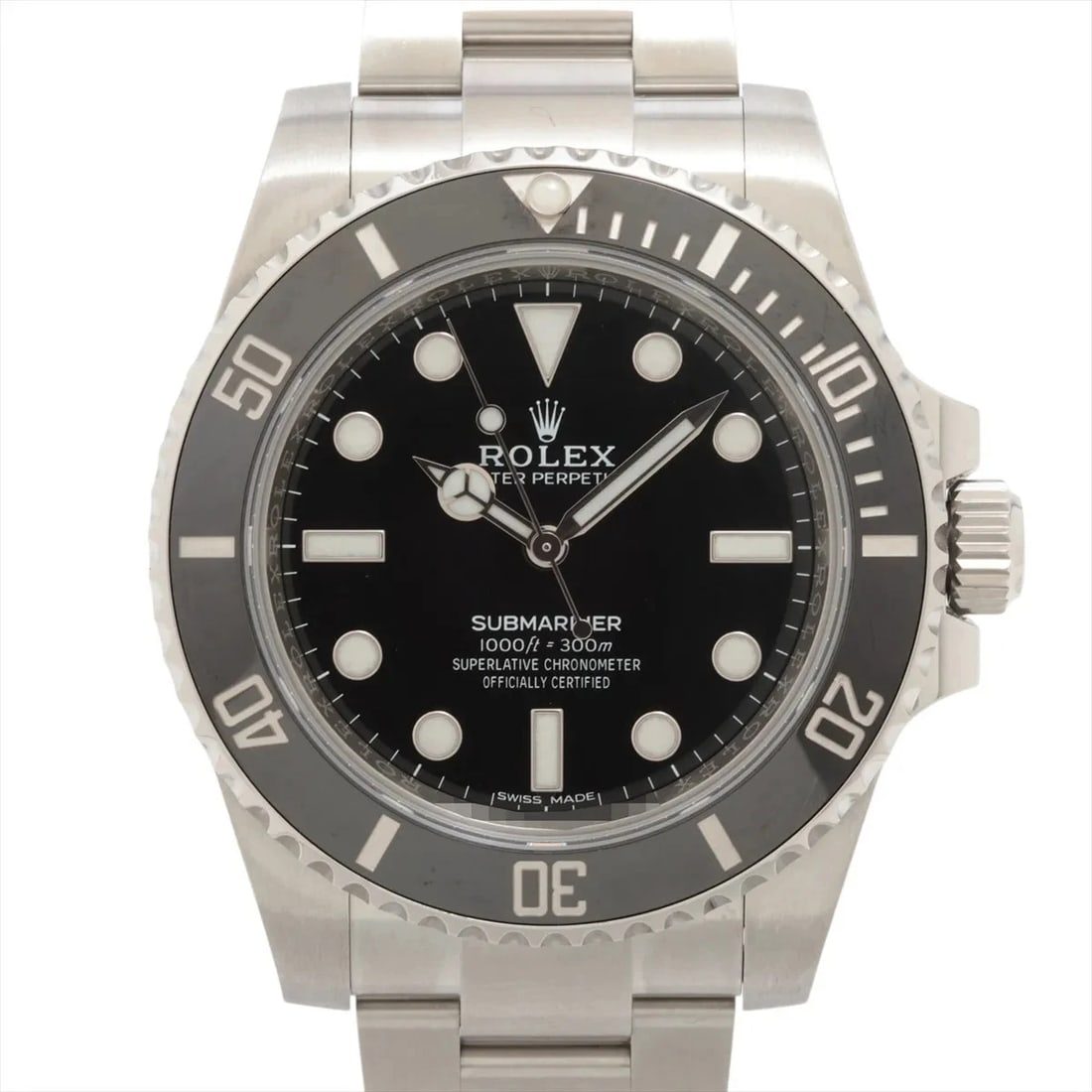 ROLEX SUBMARINER SS BLACK: Rolex Submariner SS black Brand: Rolex Type: Wristwatch Material: SS Color: Dial Color black Size: Case:W1.6 x H1.6inch / W40 x H40 Circumference of Wrist:8.3inch / 21 Accessories: None Ac