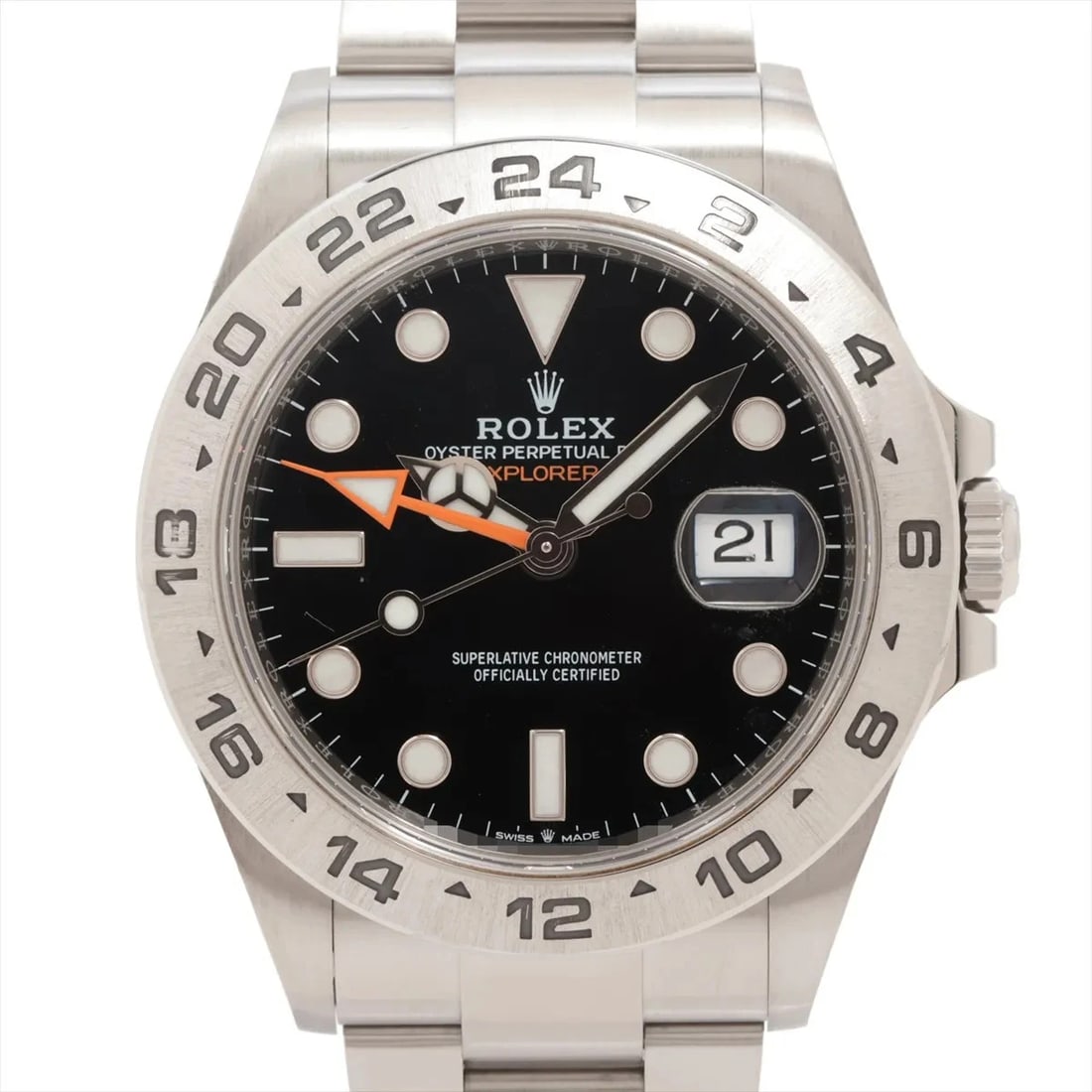 ROLEX EXPLORER SS BLACK: Rolex Explorer SS Black Brand: Rolex Type: Wristwatch Material: SS Color: Dial Color Black Size: Case:W1.6 x H1.6inch / W42 x H42 Circumference of Wrist:6.7inch / 17 Accessories: None Acce