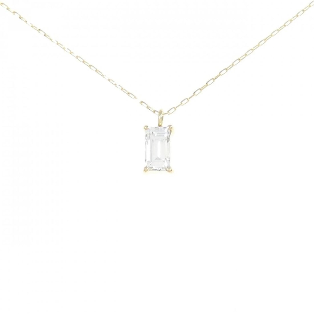 K18YG DIAMOND NECKLACE: K18YG Diamond Necklace Brand: Unbranded Type: Diamond Necklace Material: K18 yellow gold, Main Stone/Creation Natural Color: Yellow Gold Size: 40cmActual Size Pendant length approx. x width