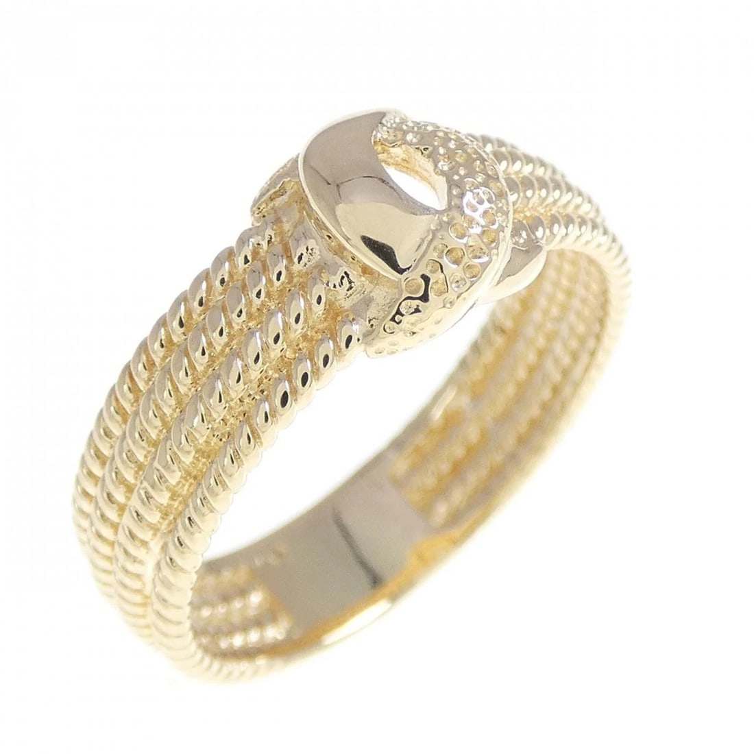750YG RING: 750YG ring Brand: Unbranded Type: Ring Material: 750 yellow gold, Color: Yellow Gold Size: US 6 Accessories: None Accessories Notice: When purchasing pre-owned goods, please refer to the
