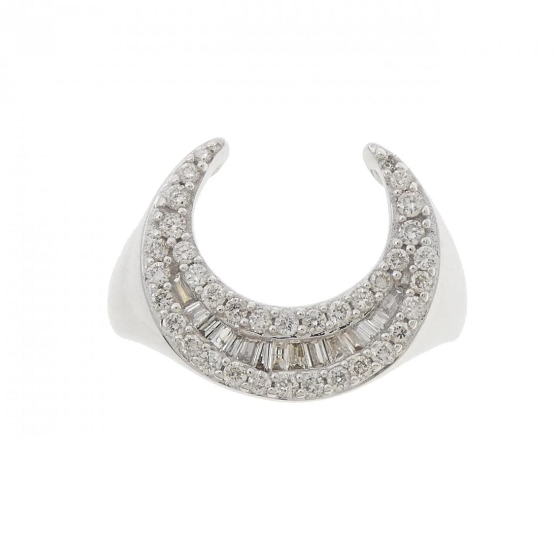 K18WG DIAMOND RING - 2