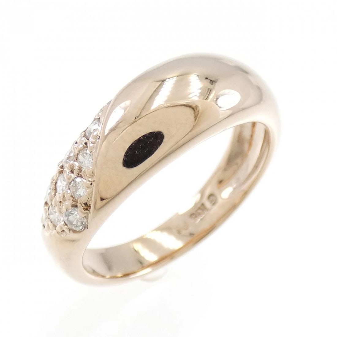 K18PG DIAMOND RING: K18PG diamond ring Brand: Unbranded Type: Diamond Ring Material: K18 Pink Gold, Main Stone/Creation Natural Color: Pink Gold Size: US 4 Accessories: None Accessories Notice: When purchasing