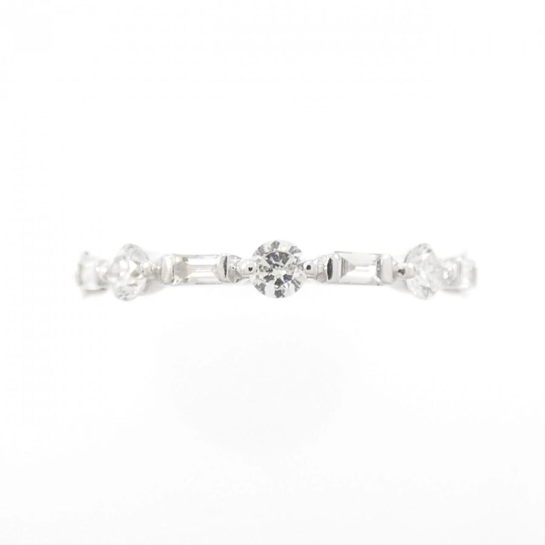 K18WG DIAMOND RING - 2