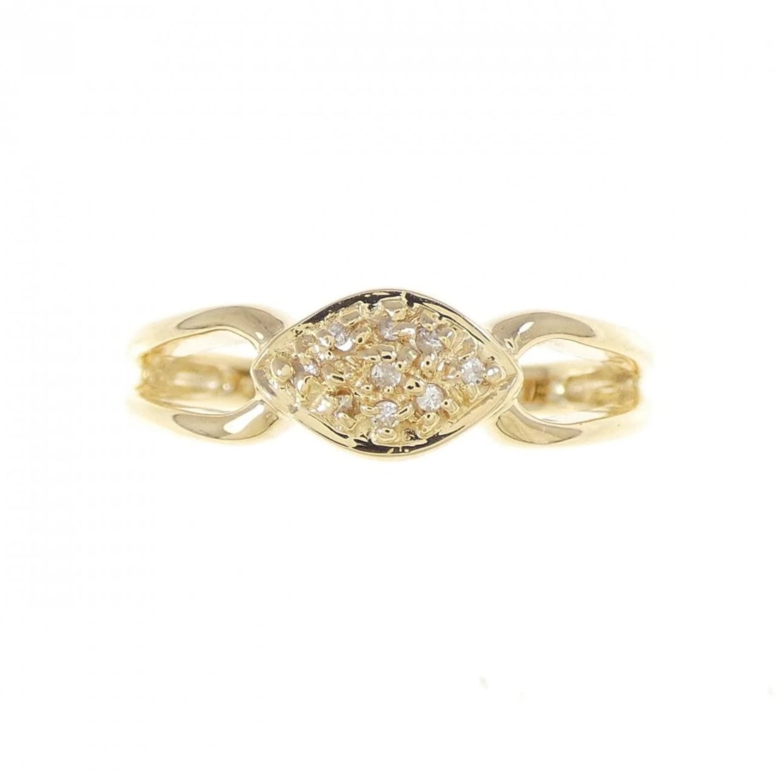 K18YG DIAMOND RING: K18YG Diamond Ring Brand: Unbranded Type: Diamond ring Material: K18YG, Main Stone/Creation Natural Color: Yellow Gold Size: US 5 1/4 Accessories: None Accessories Notice: When purchasing