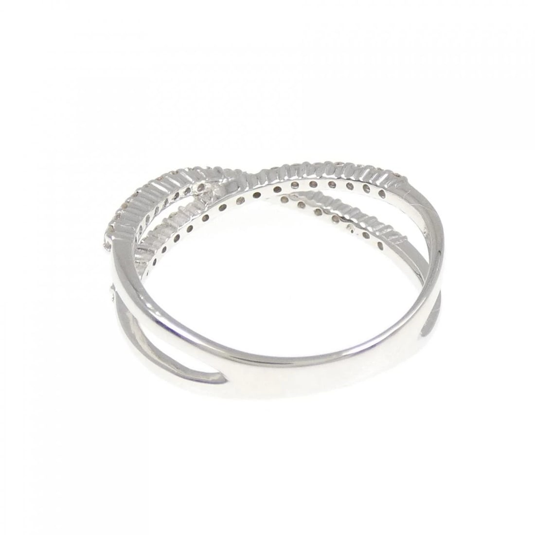 K18WG DIAMOND RING - 3