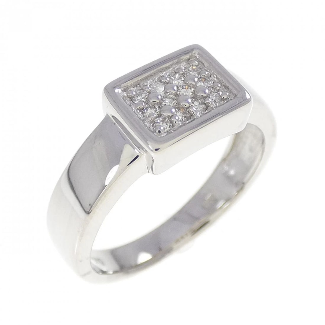 K18WG DIAMOND RING: K18WG Diamond Ring Brand: Unbranded Type: Diamond ring Material: K18 white gold, Main Stone/Creation Natural Color: White gold Size: US 5.5 Accessories: None Accessories Notice: When purch