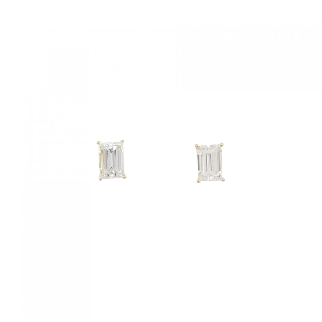 K18YG/ST DIAMOND PIERCE: K18YG/ST Diamond Pierce Brand: Unbranded Type: Pierce/Earring Material: 18K yellow gold/Stainless steel, Main Stone/Creation natural Color: yellow gold Size: Actual Size Approx. height x