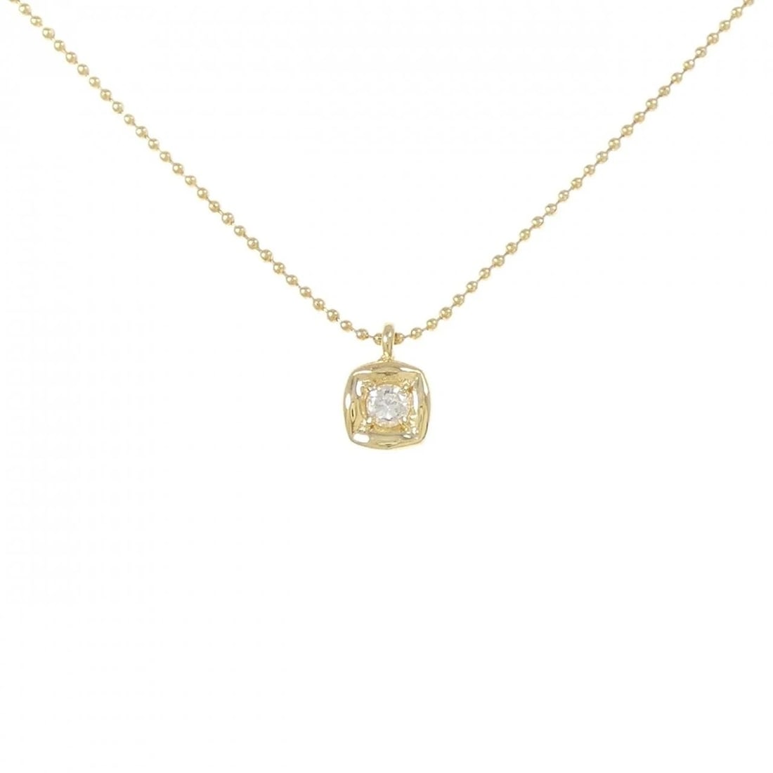 K18YG DIAMOND NECKLACE: K18YG Diamond Necklace Brand: Unbranded Type: Diamond Necklace Material: K18 yellow gold, Main Stone/Creation Natural Color: Yellow Gold Size: 40cmActual Size Pendant length approx. x width
