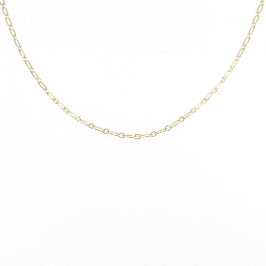 750YG NECKLACE: 750YG Necklace Brand: Unbranded Type: Necklace Material: 750 yellow gold, Color: Yellow Gold Size: 40cmActual Size Chain maximum width approx.: 1.9mm Accessories: None Accessories Notice: