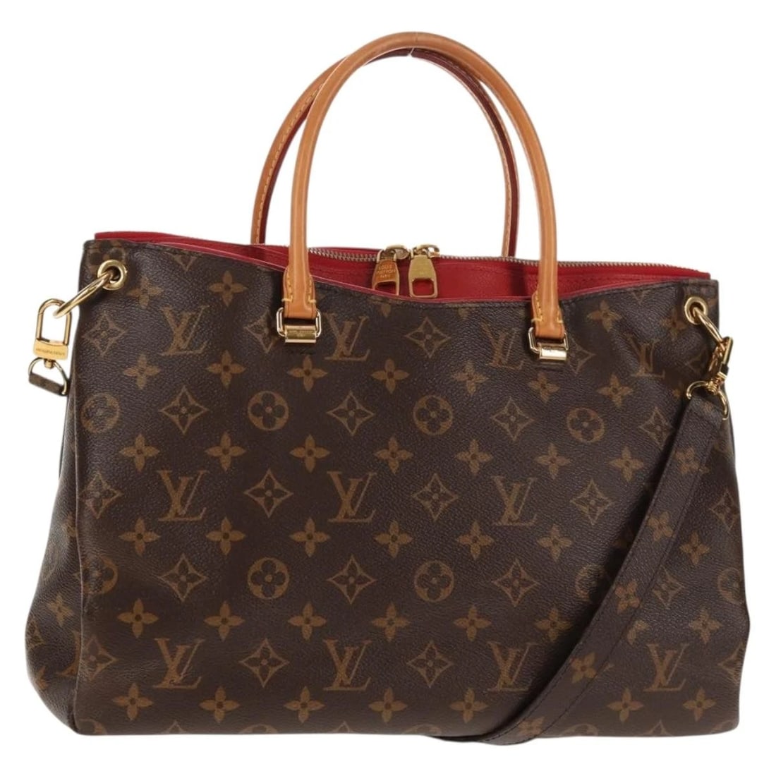 LOUIS VUITTON MONOGRAM PALLAS HAND BAG: LOUIS VUITTON Monogram Pallas Hand Bag Brand: LOUIS VUITTON Type: Hand Bag Material: Monogram Canvas Color: Monogram Size: W13.4 x H9.4 x D4.7inch(Approx) Handle Drop:5.1inch(Approx) Accessories: