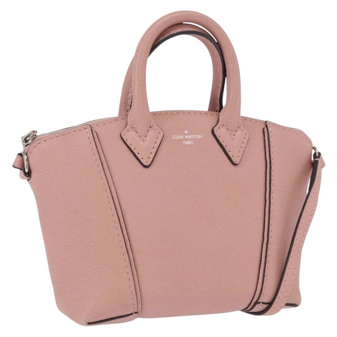 LOUIS VUITTON PARNASEA NANO LOCKIT HAND BAG LEATHER: LOUIS VUITTON Parnasea Nano Lockit Hand Bag Leather Brand: LOUIS VUITTON Type: Hand Bag Material: Leather Color: Pink Size: W5.9 x H5.1 x D2.0inch(Approx) Shoulder Drop:19.7inch(Approx) Accessori