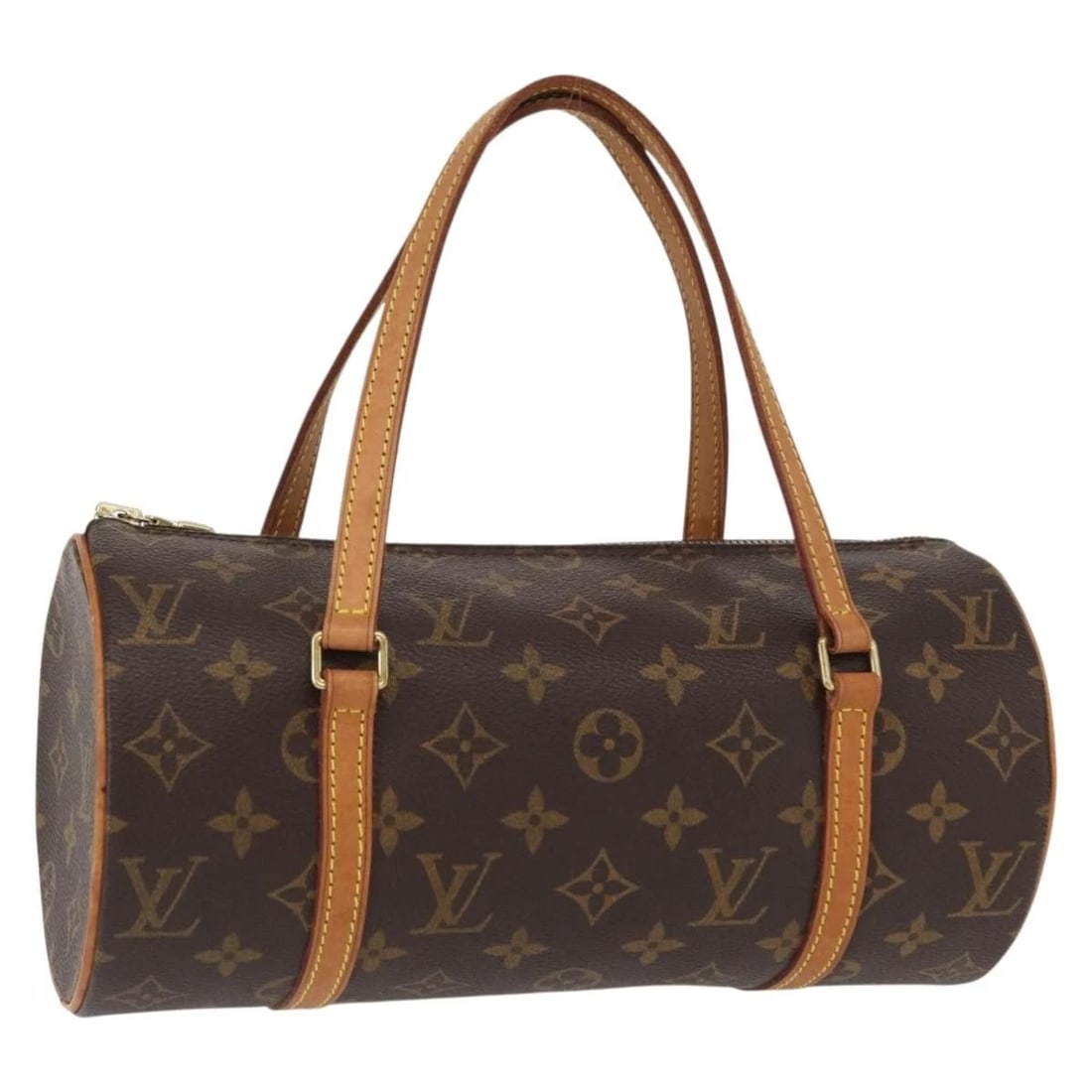 LOUIS VUITTON MONOGRAM PAPILLON 26 HAND BAG: LOUIS VUITTON Monogram Papillon 26 Hand Bag Brand: LOUIS VUITTON Type: Hand Bag Material: Monogram Canvas Color: Monogram Size: W10.2 x H5.1 x D5.1inch(Approx) Accessories: None Accessorie
