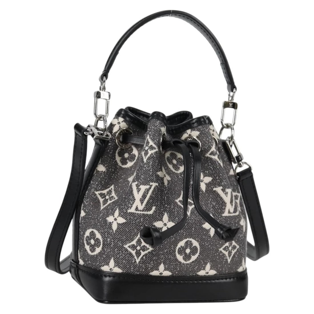 LOUIS VUITTON MONOGRAM JAGUAR NANONOE SHOULDER BAG: LOUIS VUITTON Monogram Jaguar Nanonoe Shoulder Bag Brand: LOUIS VUITTON Type: Shoulder Bag Material: Monogram Canvas Color: Monogram/Noir Size: W5.1 x H6.3 x D3.5inch(Approx) Shoulder Drop:21.1inc