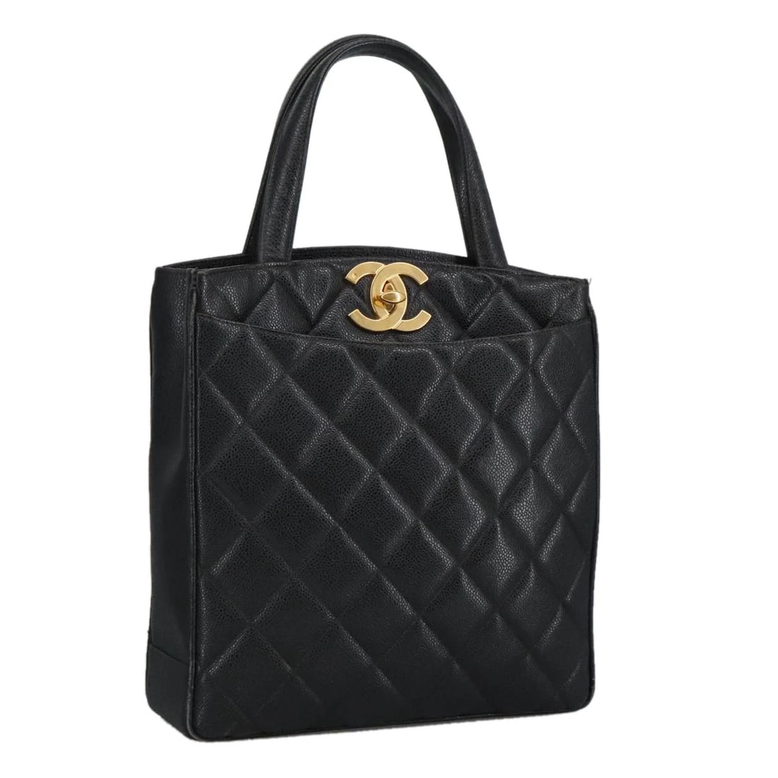 CHANEL MATELASSE HAND BAG GRAINED CALF SKIN (1 of 9)