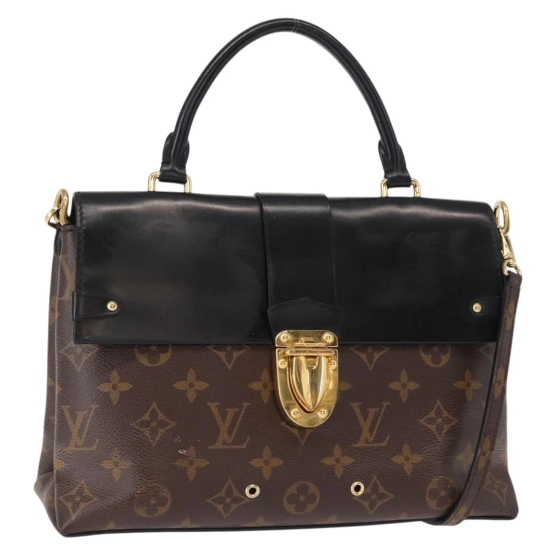 LOUIS VUITTON MONOGRAM ONE HANDLE FLAP BAG: LOUIS VUITTON Monogram One Handle Flap Bag Brand: LOUIS VUITTON Type: Hand Bag Material: Monogram Canvas Color: Monogram Size: W9.8 x H6.7 x D3.5inch(Approx) Handle Drop:3.5inch(Approx) Accessori
