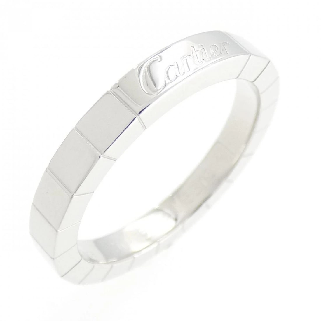 CARTIER LANIER RING: Cartier Lanier Ring Brand: CARTIER Type: Ring Material: 750 white gold, Color: white Size: US 7 Accessories: None Accessories Notice: When purchasing pre-owned goods, please refer to the p
