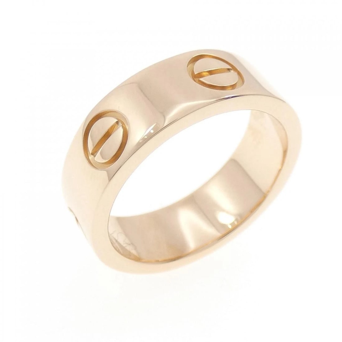CARTIER LOVE RING: Cartier Love Ring Brand: CARTIER Type: Ring Material: 750 Pink Gold, Color: pink Size: US 4 Accessories: None Accessories Notice: When purchasing pre-owned goods, please refer to the photos