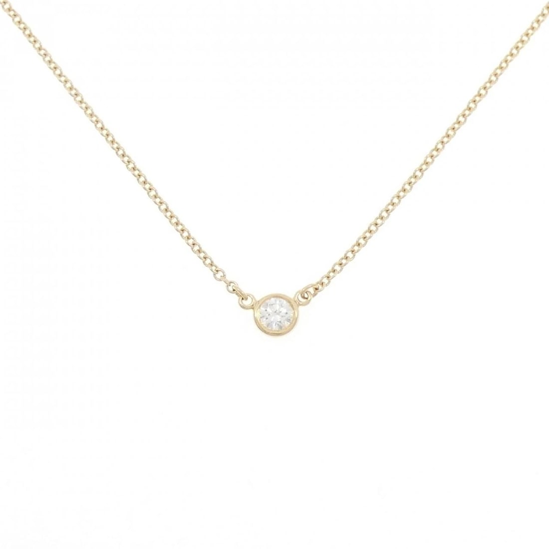 TIFFANY & CO. BY THE YARD NECKLACE: TIFFANY & Co. By the Yard Necklace Brand: TIFFANY&Co. Type: Necklace Material: 750 yellow gold, Main Stone/Creation Natural Color: Yellow Gold Size: 41cm Actual Size Diameteraround: 4.0mm