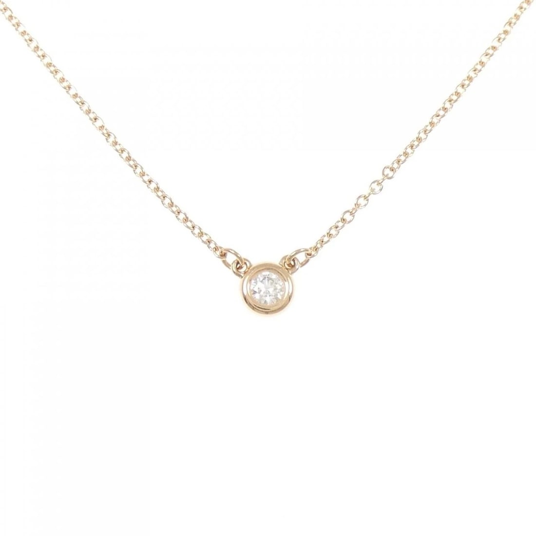 TIFFANY & CO. BY THE YARD NECKLACE: TIFFANY & Co. By the Yard Necklace Brand: TIFFANY&Co. Type: Necklace Material: 750 Pink Gold, Main Stone/Creation Natural Color: Pink Gold Size: 41cm Actual Size Diameteraround: 4.5mm Chain